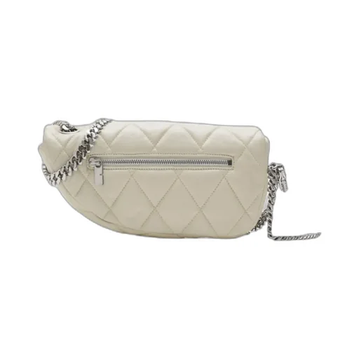 Shield Lock Quilted Shoulder Bag