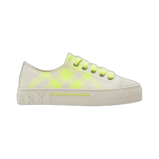 Checked Canvas Sneakers