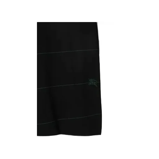 Striped Logo Embroidered Polo Shirt