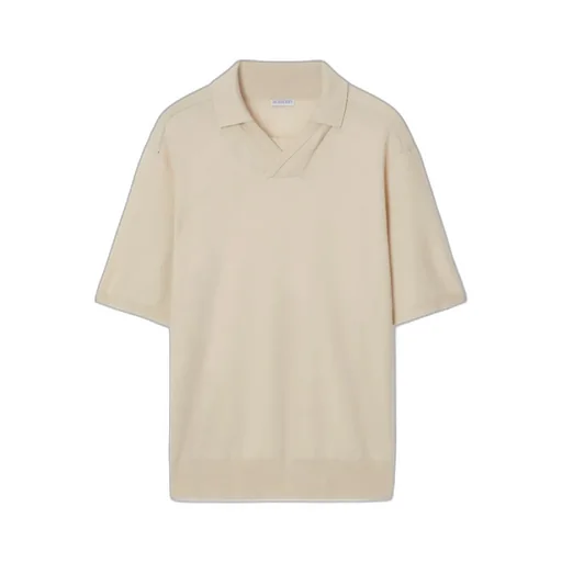 V-Neck Wool Polo Shirt