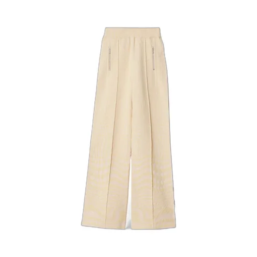 Houndstooth Jacquard High-Waisted Trousers