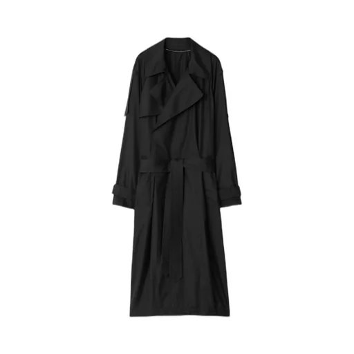 Double-Breasted Belted Trench Coat
