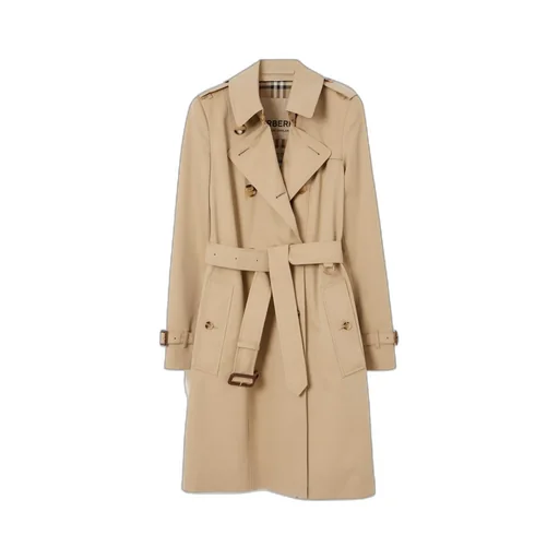 Double-Breasted Belted Trench Coat