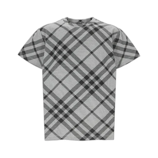 Check Printed Crewneck T-Shirt