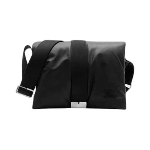Pillow Foldover-Top Padded Messenger Bag