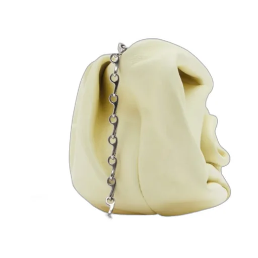 3D Rose Chain-Linked Clutch Bag