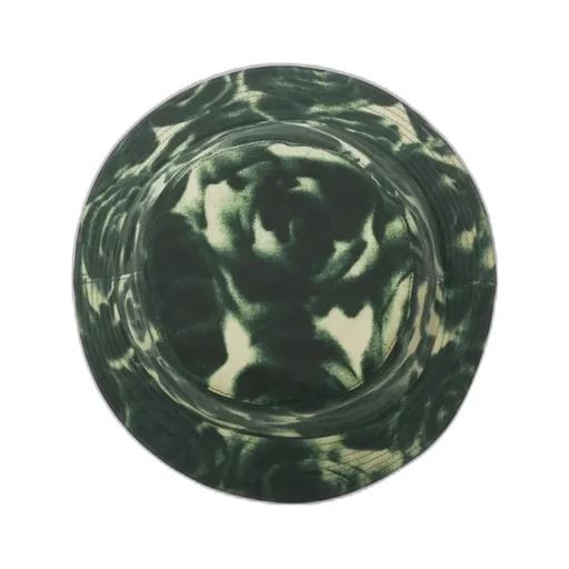 Floral Pattern Wax Bucket Hat