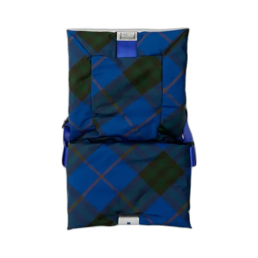 Pillow Check-Print Messenger Bag