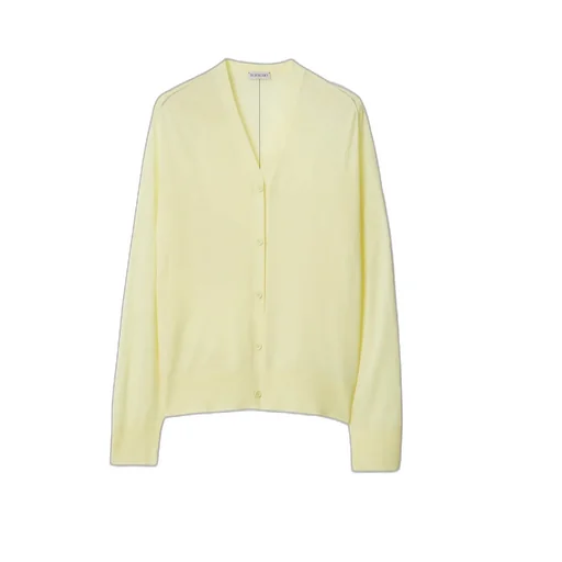 Button-Up Wool Cardigan