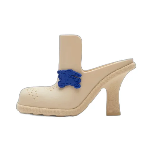 Equestrian Knight Square-Toe Slip-On Mules