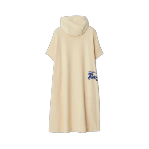 Towelling Hooded Cotton Dress