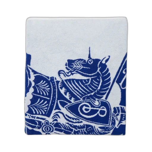 Equestrian-Motif Cotton Towel