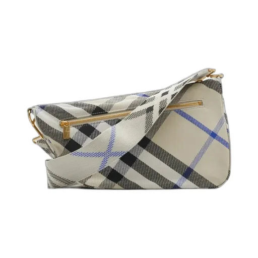 Medium Shield Checked Messenger Bag