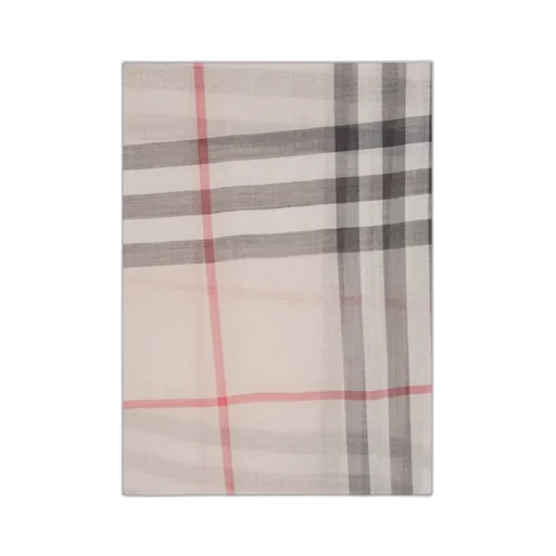 Giant Check Frayed-Edge Scarf