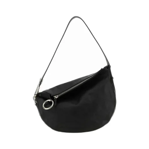 Ring Detailed Zipped Shoulder Bag