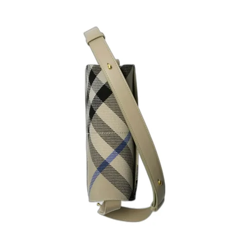 Snip Checked Foldover-Top Shoulder Bag
