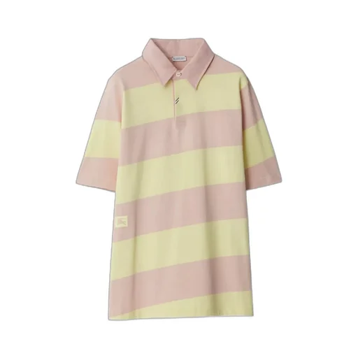 Striped Short Sleeved Polo Shirt