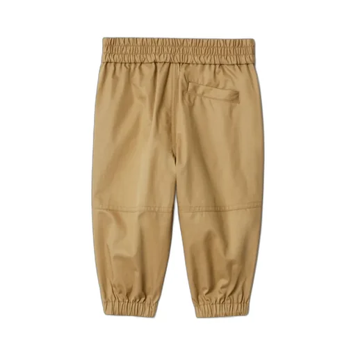Logo Embroidered Tapered-Leg Twill Trousers