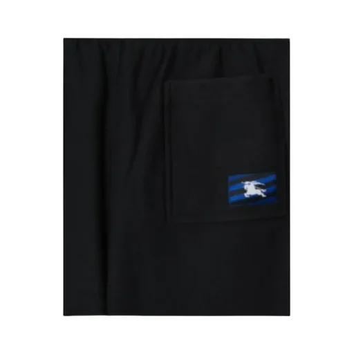 Logo Patch Straight-Leg Shorts