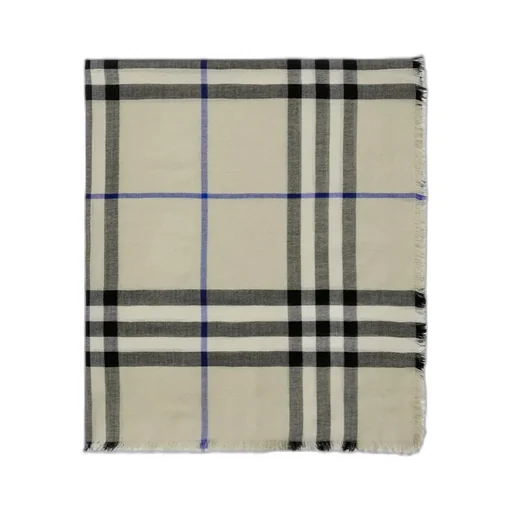 Vintage Checked Frayed-Edge Scarf