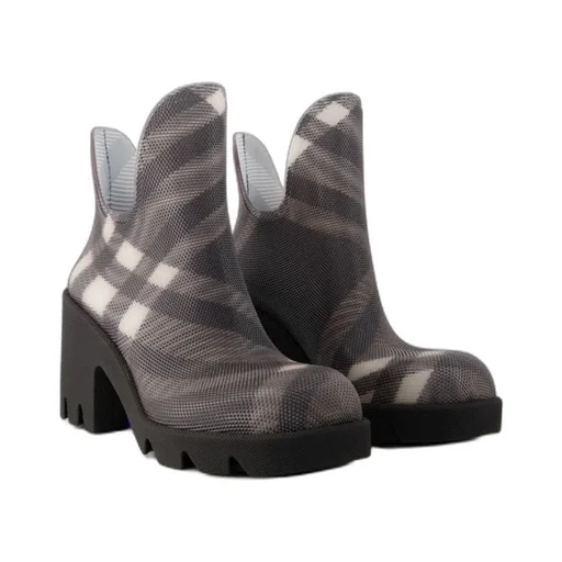 Marsh Check-Pattern Slip-On Boots