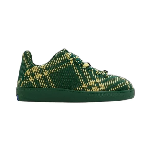 Box Checked Lace-Up Sneakers