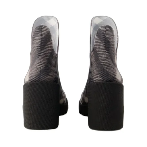 Marsh Check-Pattern Slip-On Boots