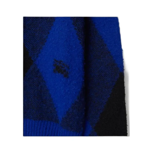 Logo-Intarsia Argyle Wool Jumper