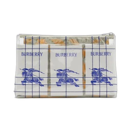Ekd Logo-Patch Transparent Clutch Bag