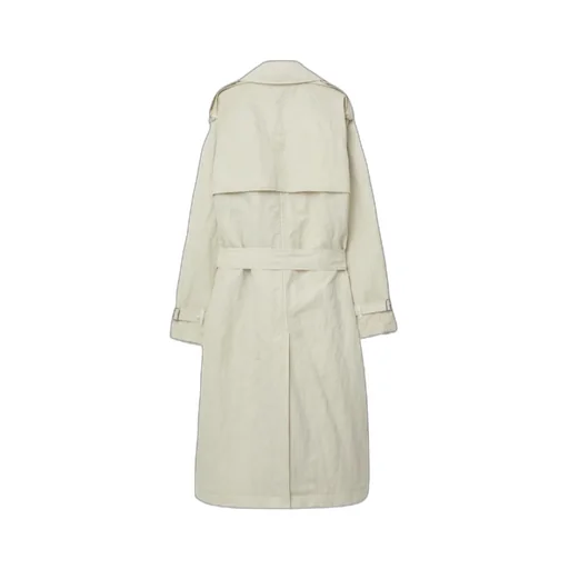 Double-Breasted Belted Trench Coat