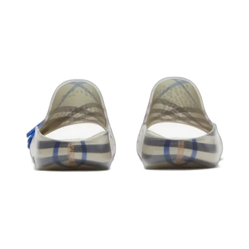 Stingray Checked Equestrian Knight Motif Slides