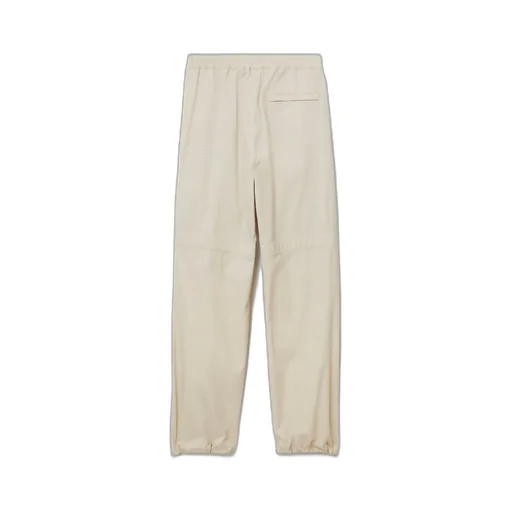Straight-Leg Drawstring-Hem Trousers