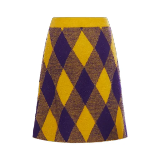 Argyle Logo Embroidered Skirt