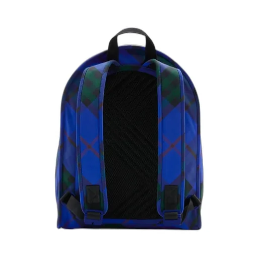 Shield Vintage Check-Printed Zipped Backpack