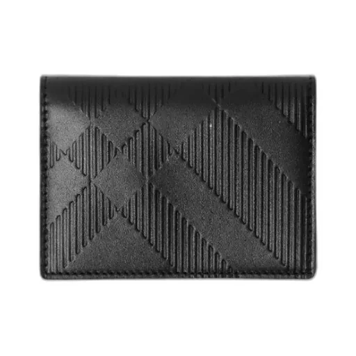 Check Embossed Folded Card Holder