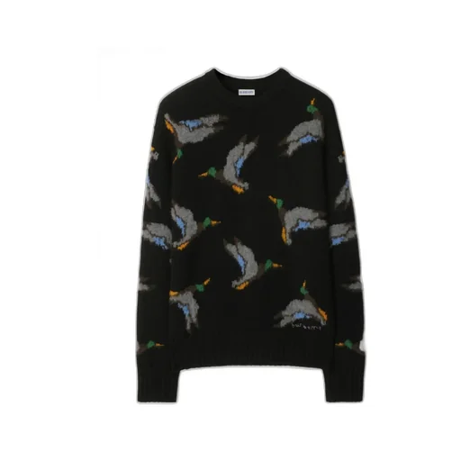 Duck Intarsia-Knit Crewneck Jumper