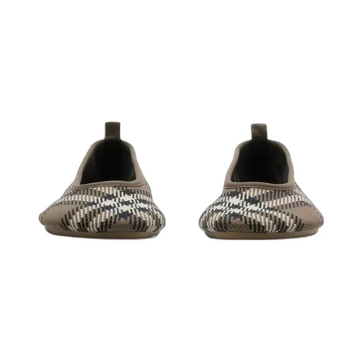 Check Pattern Slip-On Flat Shoes
