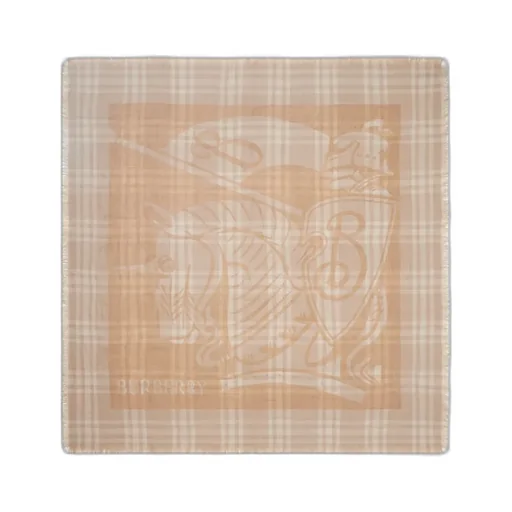Checked Frayed-Edge Scarf