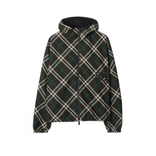 Vintage-Check Reversible Jacket