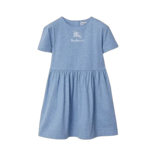 Equestrian Knight-Print Cotton Dress