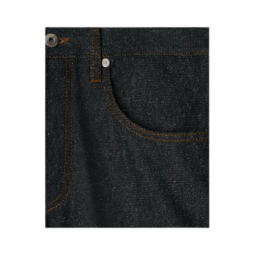 Straight-Leg Trun-Up Hem Jeans