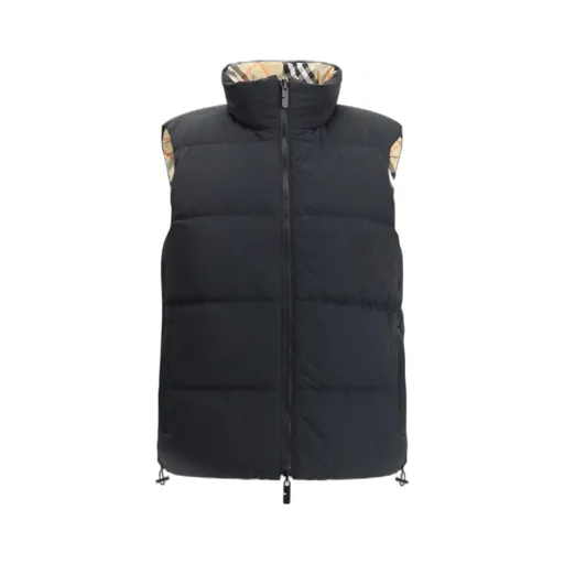 Checked Reversible Down Vest