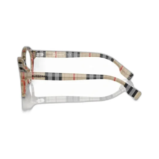 Checked Round-Frame Glasses