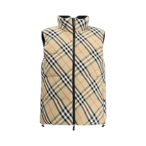 Checked Reversible Down Vest