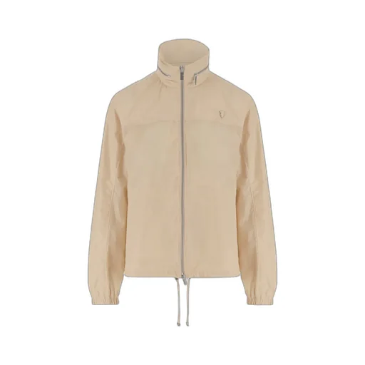 Logo Plaque Zipped Jacket