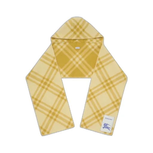 Checked Hooded Scarf