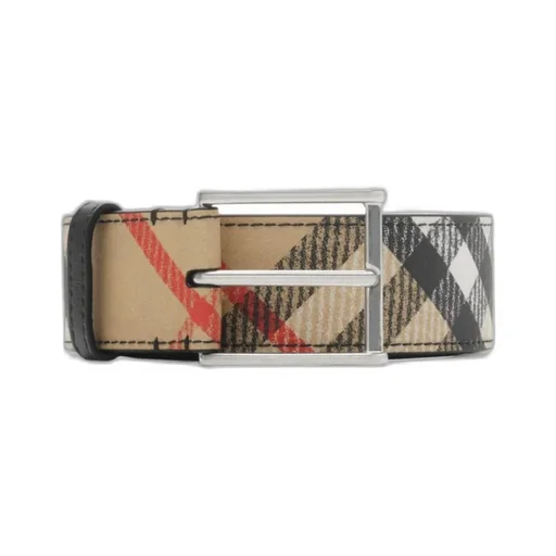 Check-Pattern Buckle Belt