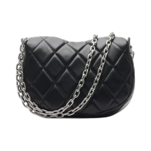 Quilted Rocking Horse Chain-Linked Crossbody Bag