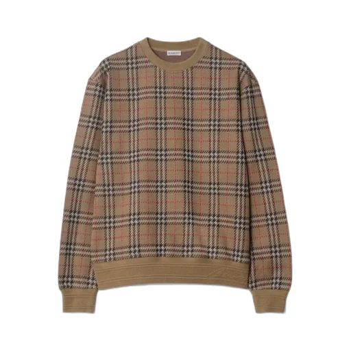 Vintage Checked Crewneck Jumper