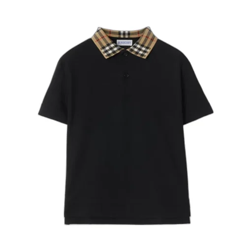 Vintage Check Short-Sleeved Polo Shirt
